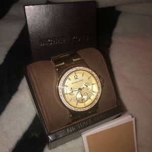 Michael Kors gold watch, box included
